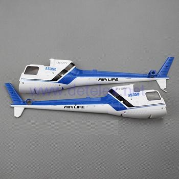 XK-K123 AS350 wltoys V931 helicopter parts outer body cover set (blue)